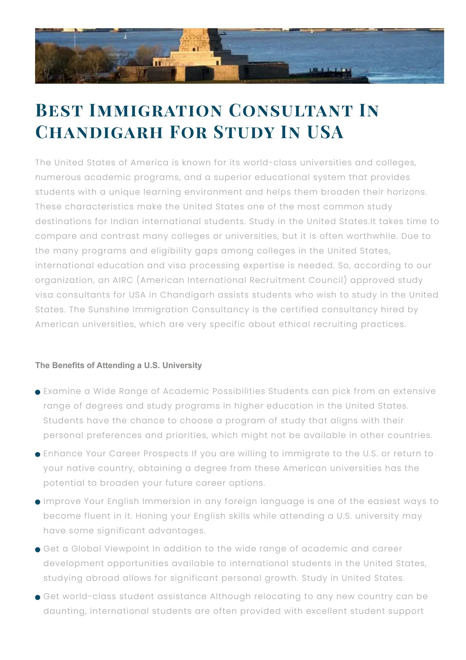 Your Guide to Finding the Best Study Visa Consultants for USA