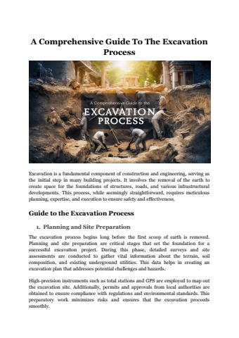 A Comprehensive Guide To The Excavation Process - TristanGabriel.gr ...