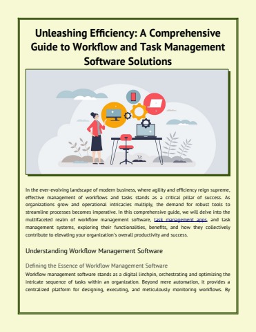 Unleashing Efficiency: A Comprehensive Guide to Workflow and Task ...