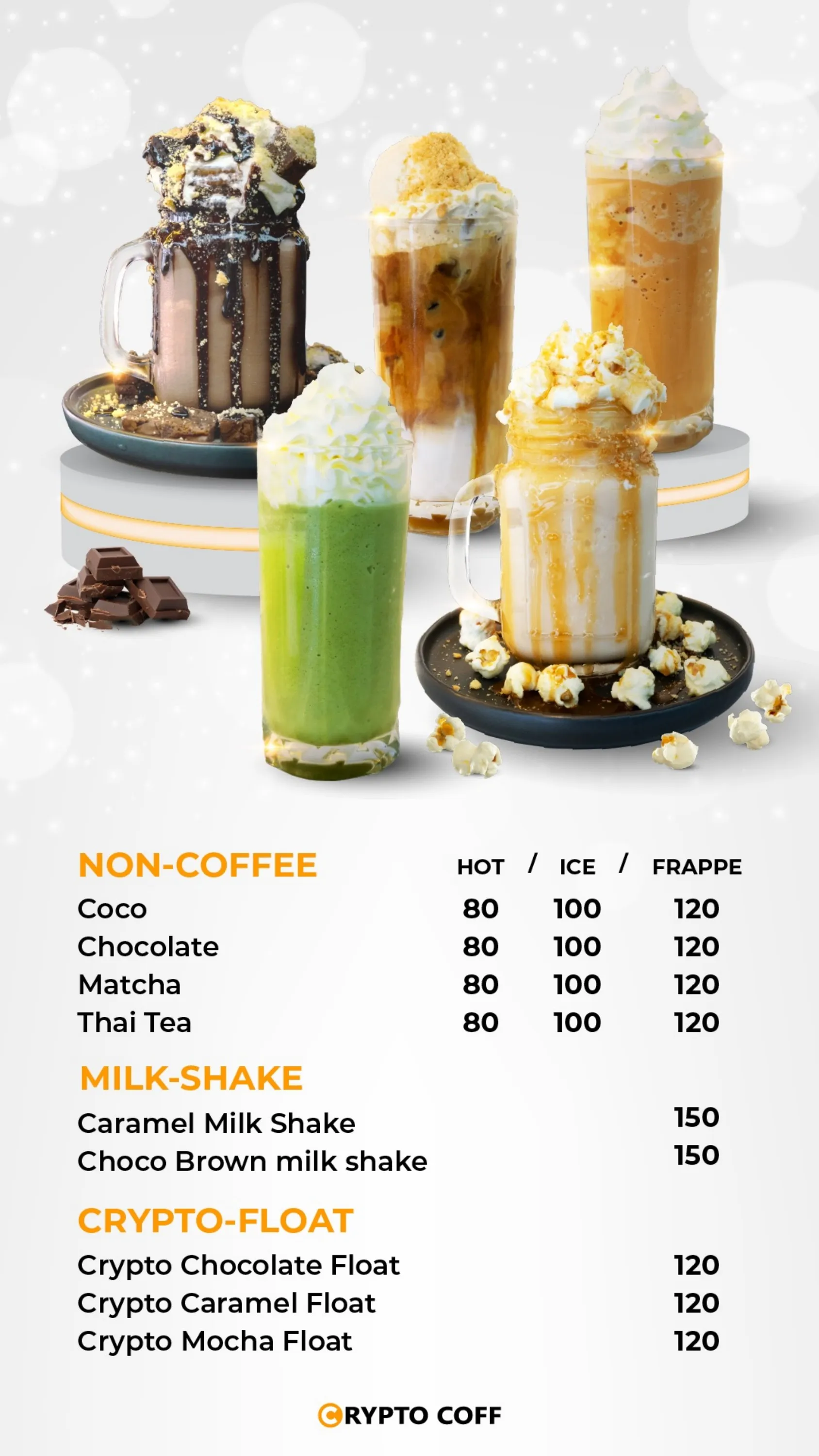 Crypto Coff - Menu