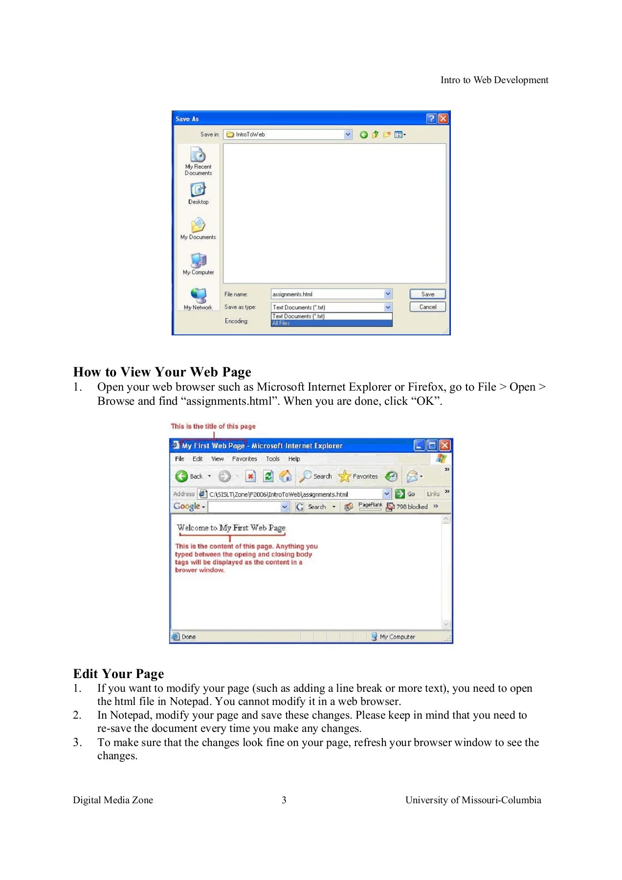 How to Create a Simple HTML File Using Notepad