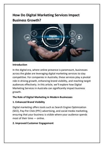 How Do Digital Marketing Services Impact Business Growth - ILLUMIN8 ...